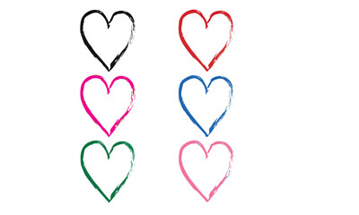 Heart Sketch Vector Collection