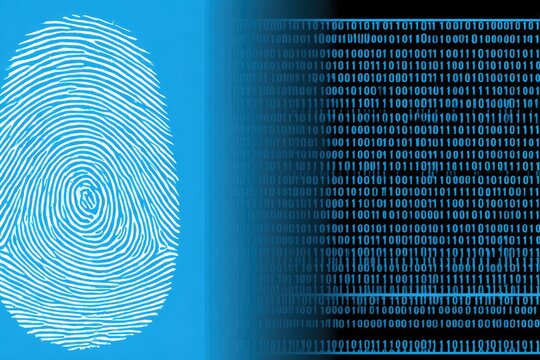 Fingerprint Scanned by Binary Code