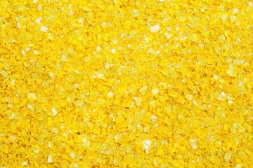 Bright Yellow Glitter Texture Closeup in Sparkling Gold Pattern for Craft and Design