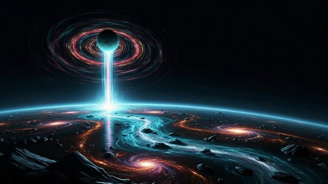 Cosmic Energy Beam: A Celestial Phenomenon