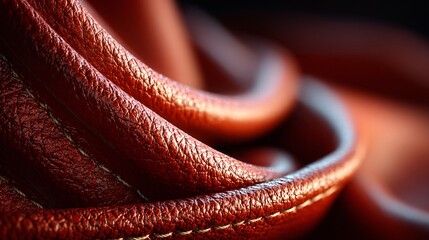 High-quality leather texture close-up a luxurious studio perspective