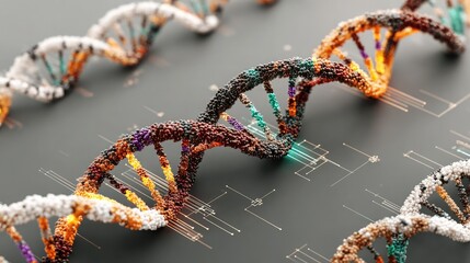 DNA scan library system using quantum sequencing for hyper-accurate genome analysis, hereditary pattern recognition, and error detection 