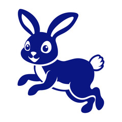 Jumping rabbit cute pet icon