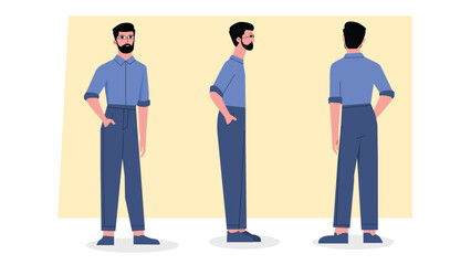 man illustration vector