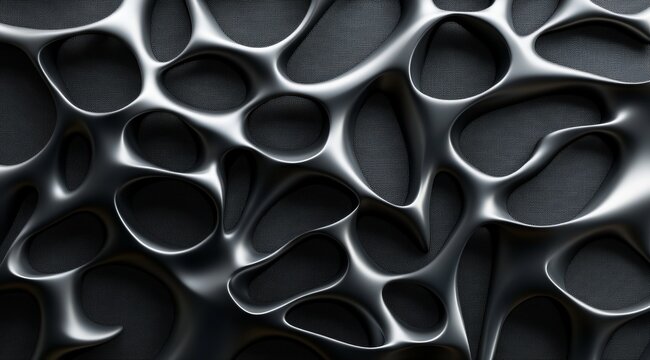 Abstract metallic network texture