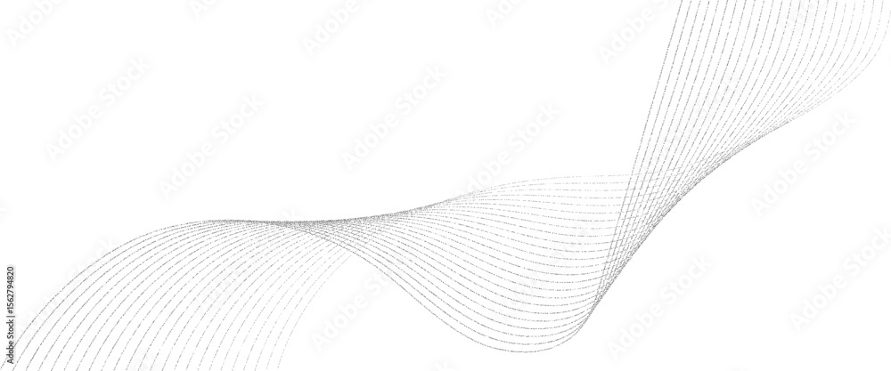 Poster vector flowing abstract gray linear with future technology concept