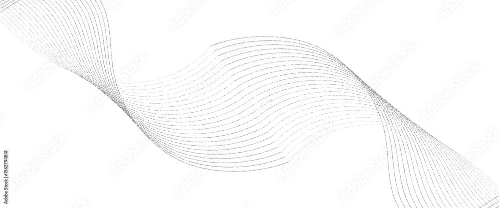Sticker vector flowing particles future technology concept technology, data science, geometric background