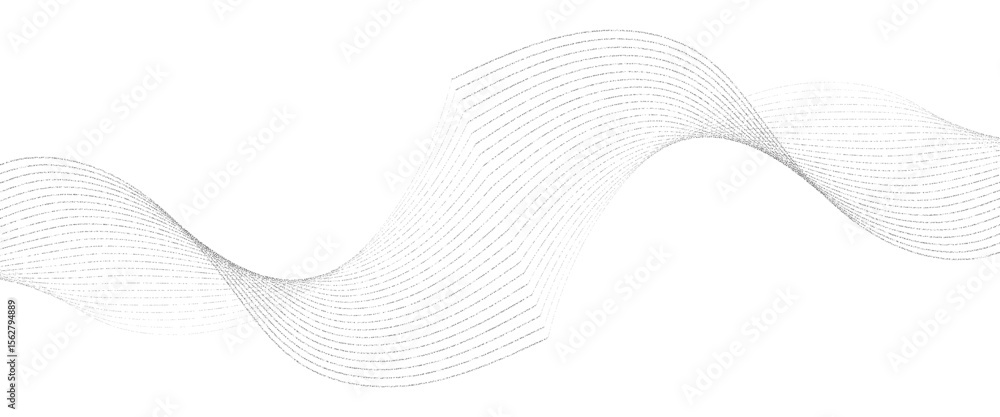 Aufkleber vector flowing abstract gray linear with future technology concept