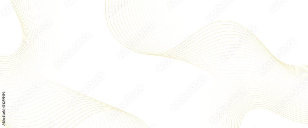 Poster vector flowing particles curve lines element wave with future technology concept