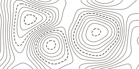 Geographic mountain relief diagram line wave carve pattern. Abstract topo contour map on white background, Topographic map Topographic contour lines map seamless pattern. 