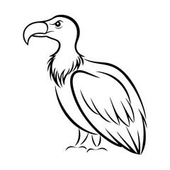 Vulture bird vector graphic icon design