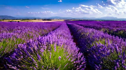 Tranquil Beauty of a Lavender Field