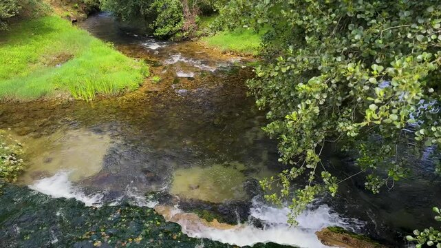 The Vade River, a tributary of the Lima, they converge at Ponte da Barca.