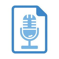 Microphone in file icon