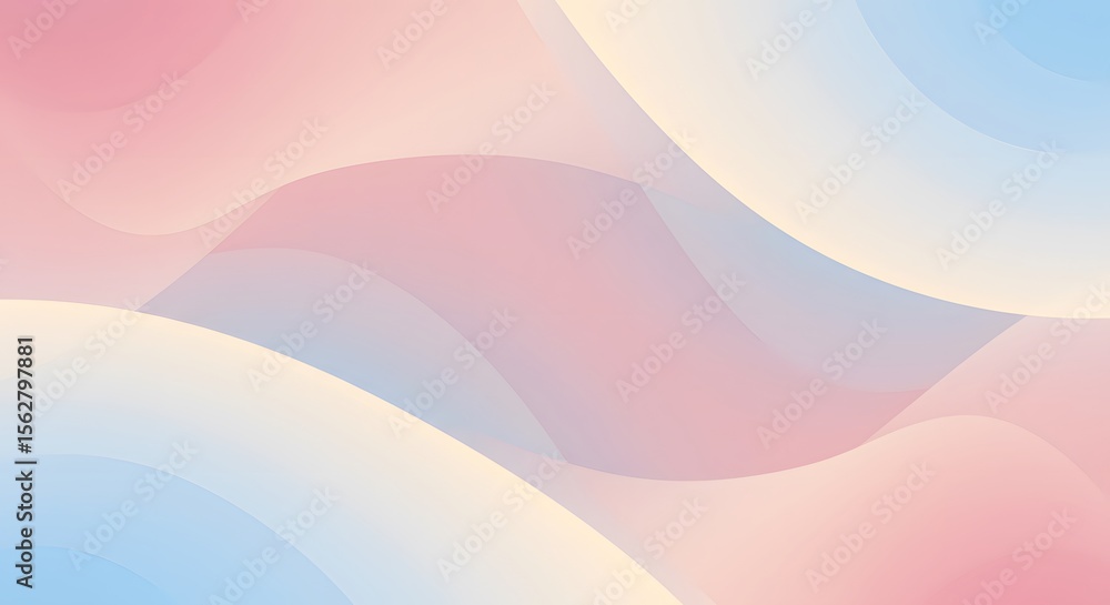 Poster colorful, wavy lines in an abstract gradient pattern create a vibrant vector illustration