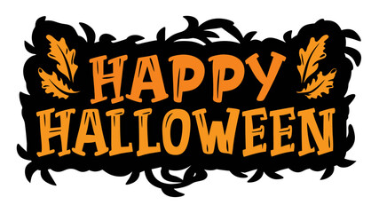 Happy Halloween typography