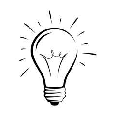 Light bulb with splash icon