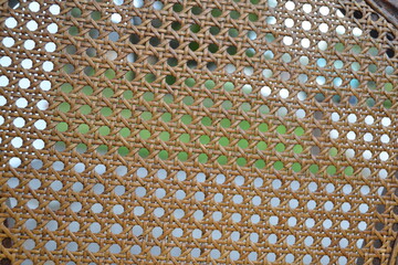 Detail of a Wicker Chair