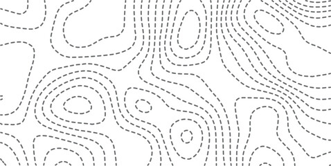 Geographic mountain relief diagram line wave carve pattern. Abstract topo contour map on white background, Topographic map Topographic contour lines map seamless pattern. 