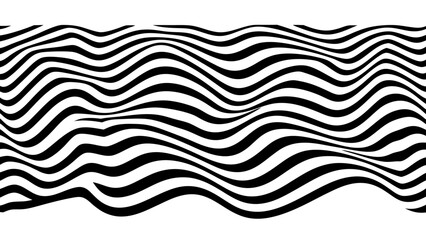 Wave pattern illustration vector with transparent background