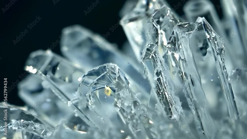 Poster crystalline structures: a macro view of intricate crystal formations