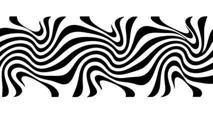 Wave pattern illustration vector with transparent background