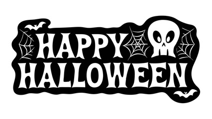 Happy Halloween typography