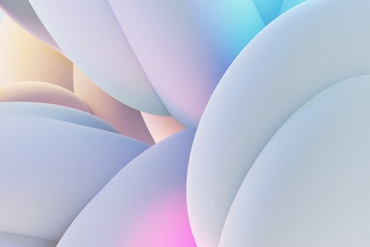 Soft clustered flow with subtle glow