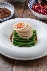 Pickled Cowpea and Lotus Root Slices with Vinegar Sauce