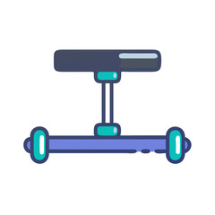  Fitness Adjustable Balance Board Icon. Design of Fitness and Gym Icons.