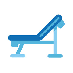  Dynamic Adjustable Bench Icon for Workouts. Design of Fitness and Gym Icons.