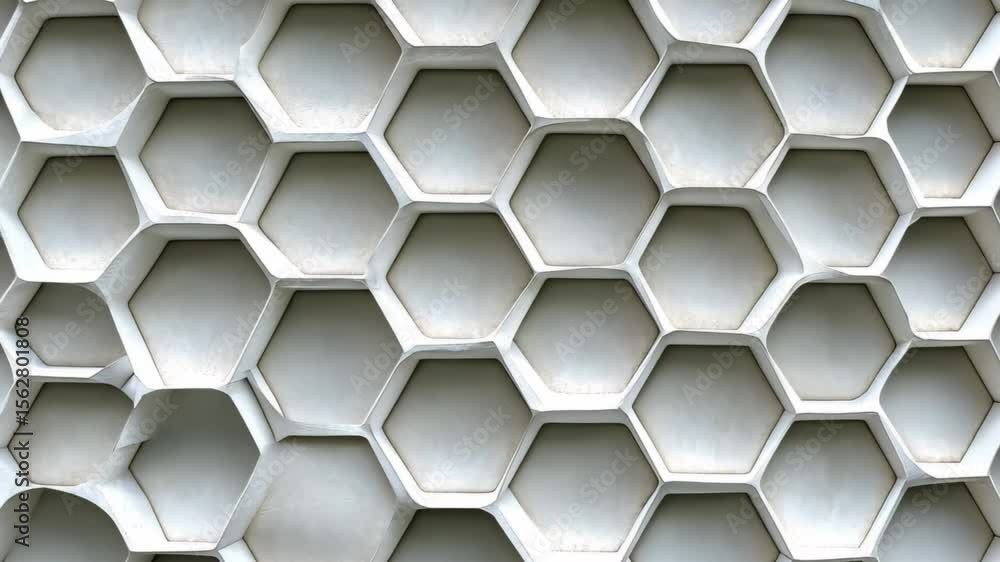 Poster white hexagonal honeycomb pattern creates a seamless background ideal for modern design projects, wh