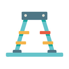  Adjustable Weighted Agility Reaction Trainer Icon. Design of Fitness and Gym Icons.