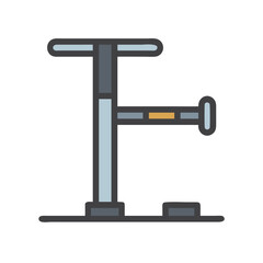  Adjustable Parallel Bar Dip Stand for Bodyweight Exercises. Design of Fitness and Gym Icons.