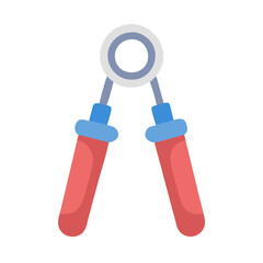  Powerlifting Hand Grip Strengthener for Enhanced Performance. Design of Fitness and Gym Icons.
