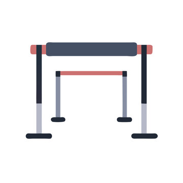  Effective Portable Parallel Bars for Gymnastics Practice. Design of Fitness and Gym Icons.