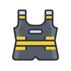  Effective Weighted Sprint Resistance Gear for Training. Design of Fitness and Gym Icons.
