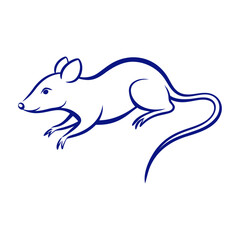 Jumping rat icon