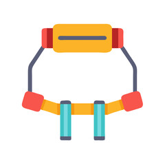  Effective Resistance Training Belt for Enhanced Performance. Design of Fitness and Gym Icons.