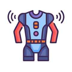  Versatile Weighted Resistance Suit Icon. Design of Fitness and Gym Icons.