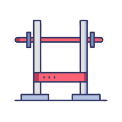  Versatile Adjustable Squat Box Icon. Design of Fitness and Gym Icons.