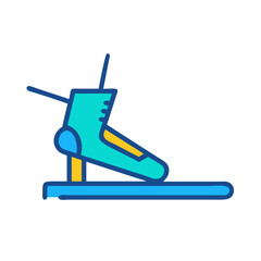  Innovative Adjustable Sprint Trainer Icon. Design of Fitness and Gym Icons.