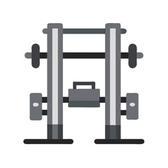  Durable Heavy-Duty Power Rack for Versatile Training. Design of Fitness and Gym Icons.