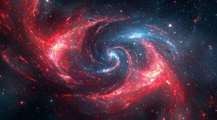 Cosmic spiral nebula