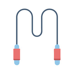  Dynamic Electronic Jump Rope Icon for Workouts. Design of Fitness and Gym Icons.