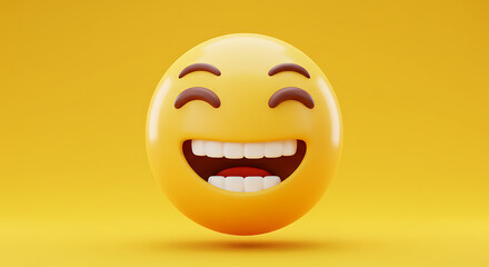 Fototapeta premium laugh Face Emoticon, Happy smiley face LMFAO Hahaha Cute Funny