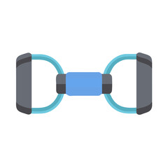  Versatile Flat Resistance Band Icon Design. Design of Fitness and Gym Icons.