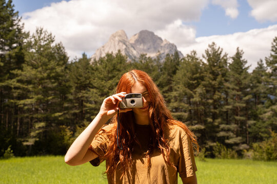 Woman with camera