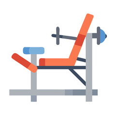  Durable Hack Squat Machine for Effective Workouts. Design of Fitness and Gym Icons.