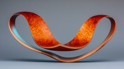 Fluid Wood Sculpture: A Modern Masterpiece